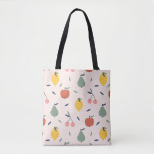 Vruchtpatroon bevestigen tote bag