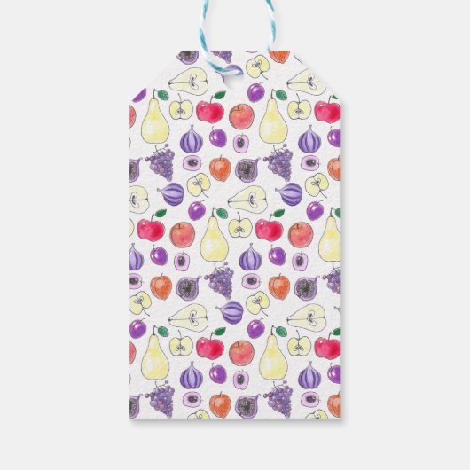 Vruchtpatroon Cadeaulabel (Achterkant)