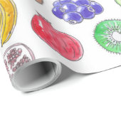 Vruchtpatroon Cadeaupapier (Rol Hoek)