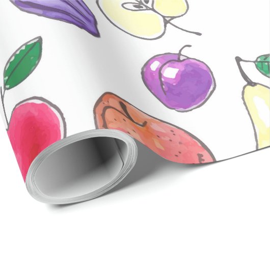 Vruchtpatroon Cadeaupapier (Rol Hoek)