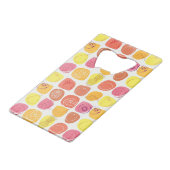 Vruchtpatroon Creditkaart Flessenopener (Achterkant Gekanteld)