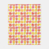 Vruchtpatroon Fleece Deken (Voorkant)