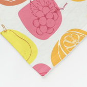 Vruchtpatroon Fleece Deken (Hoek)