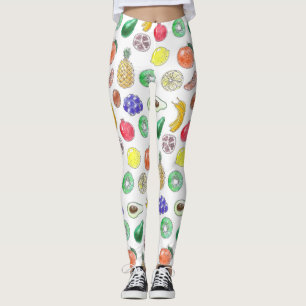 Vruchtpatroon Leggings