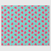 Vruchtpatroon met aardbeiboomvrucht cadeaupapier (Vlak)