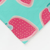 Vruchtpatroon met aardbeiboomvrucht fleece deken (Hoek)