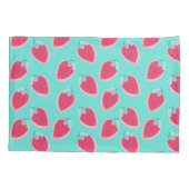 Vruchtpatroon met aardbeiboomvrucht kussensloop (Achterkant-Links)