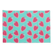 Vruchtpatroon met aardbeiboomvrucht kussensloop (Achterkant-Rechts)