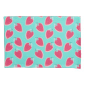 Vruchtpatroon met aardbeiboomvrucht kussensloop (Voorkant-Links)