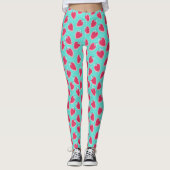 Vruchtpatroon met aardbeiboomvrucht leggings (Voorkant)