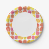 Vruchtpatroon Papieren Bordje (Voorkant)