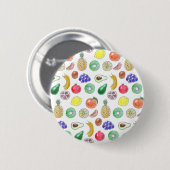 Vruchtpatroon Ronde Button 5,7 Cm (Voorkant /achterkant)