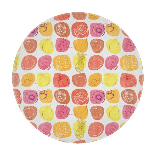 Vruchtpatroon Snijplank (Voorkant)