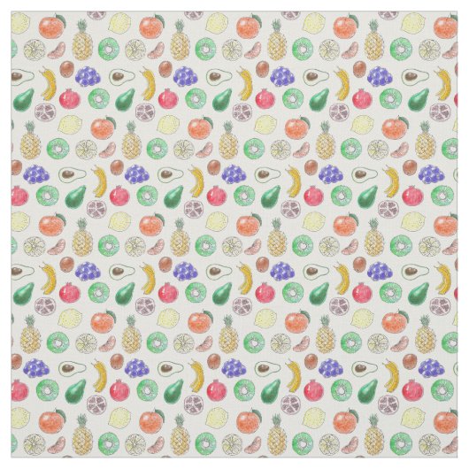 Vruchtpatroon Stof (Swatch)