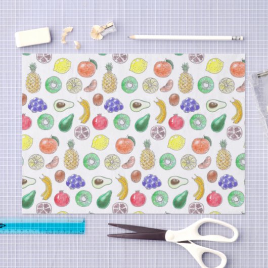 Vruchtpatroon Tissuepapier (Craft)