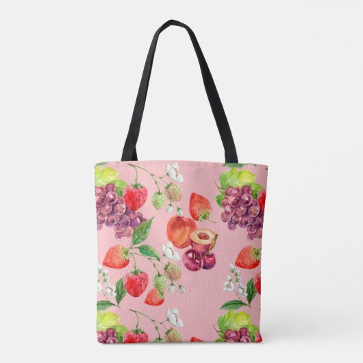 Vruchtpatroon Tote Bag (Achterkant)