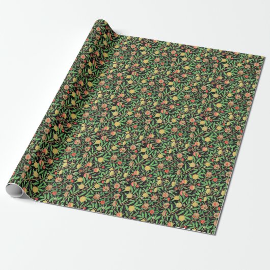 Vruchtpatroon van William Morris Cadeaupapier (Uitgerold)