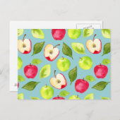 Vruchtpatroon voor Waterverven Briefkaart (Voorkant / Achterkant)