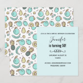 Vruchtpatroonoverzicht als virtuele dag beschouwd kaart (Voorkant / Achterkant)