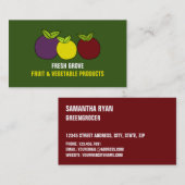 Vruchtpruimen, groenboeren visitekaartje (Voorkant / Achterkant)