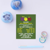 Vruchtpruimen, groenvoedergewassen, Adverteren Flyer (Enkel)