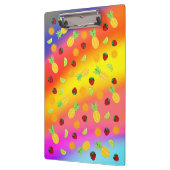 Vruchtregenboog met Oranje aardbeienbessen Limoen Klembord (Links)