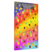 Vruchtregenboog met Oranje aardbeienbessen Limoen Klembord (Rechts)