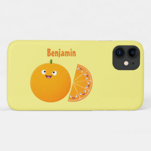 Vruchtrijke cartoon van oranje citrusvruchten Case-Mate iPhone case