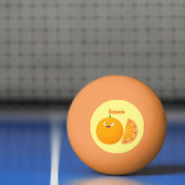 Vruchtrijke cartoon van oranje citrusvruchten pingpongbal (Net)