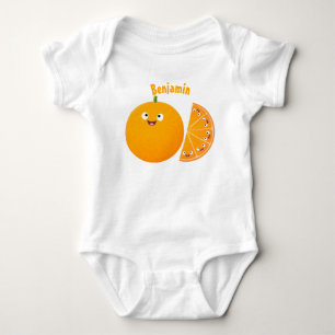 Vruchtrijke cartoon van oranje citrusvruchten romper