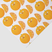 Vruchtrijke cartoon van oranje citrusvruchten tissuepapier (Detail)