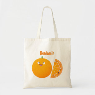 Vruchtrijke cartoon van oranje citrusvruchten tote bag