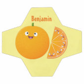 Vruchtrijke cartoon van oranje citrusvruchten voetbal (Enkel)