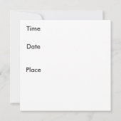 Vruchtsalade, sla de datum op, kom naar Brunch Save The Date (Achterkant)