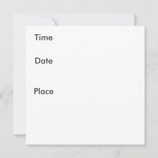 Vruchtsalade, sla de datum op, kom naar Brunch Save The Date (Achterkant)