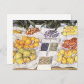 Vruchtstandaard van Gustave Caillebotte,  kunst (Voorkant / Achterkant)