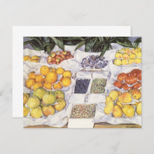 Vruchtstandaard van Gustave Caillebotte,  kunst (Voorkant / Achterkant)