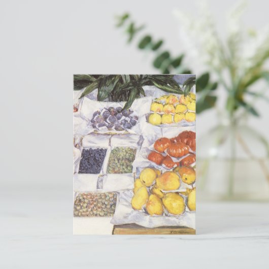 Vruchtstandaard van Gustave Caillebotte,  kunst Briefkaart (Staand voorkant)