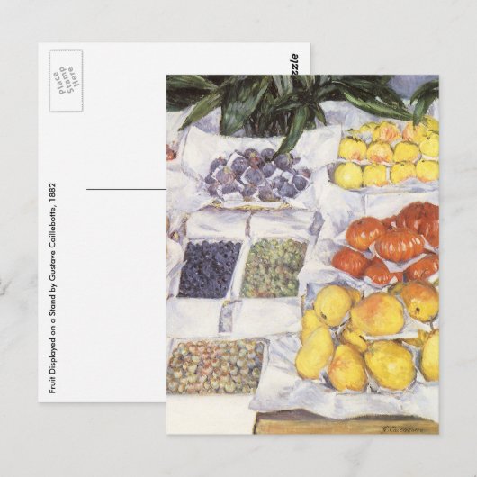 Vruchtstandaard van Gustave Caillebotte, kunst Briefkaart (Voorkant / Achterkant)