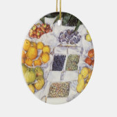 Vruchtstandaard van Gustave Caillebotte,  kunst Keramisch Ornament (Rechts)