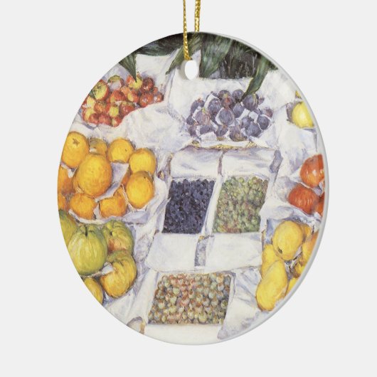 Vruchtstandaard van Gustave Caillebotte,  kunst Keramisch Ornament (Links)