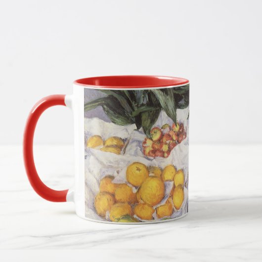 Vruchtstandaard van Gustave Caillebotte, kunst Mok (Links)