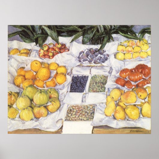 Vruchtstandaard van Gustave Caillebotte,  kunst Poster (Voorkant)