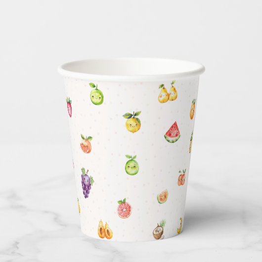 vruchtthema papieren bekers (Achterkant)