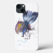 Vruchtvis Mermaid portret Surreal-tekenkunst Case-Mate iPhone Case (Achterkant)