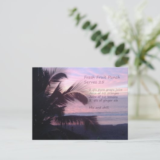 Vruchtvlek Briefkaart (Staand voorkant)