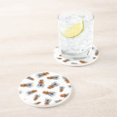 Vruchtvlieg - Drosophila melanogaster Zandsteen Onderzetter (Zijkant)