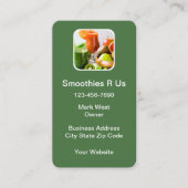 Vruchtvloeisel thema Verticale Visitekaartjes (Voorkant)