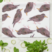 Vruchtvogels en Europese honingvogels Theedoek (Gevouwen)