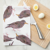 Vruchtvogels en Europese honingvogels Theedoek (Quarter Fold)